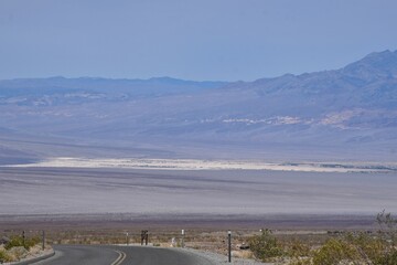 View of Death Valley National Park in California