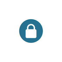 simple lock and padlock icon