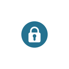 simple lock and padlock icon