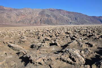 Devil's Golf Course at Death Valley National Park in California