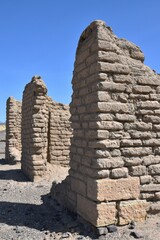 Ruins at Harmony Borax Works in Death Valley California
