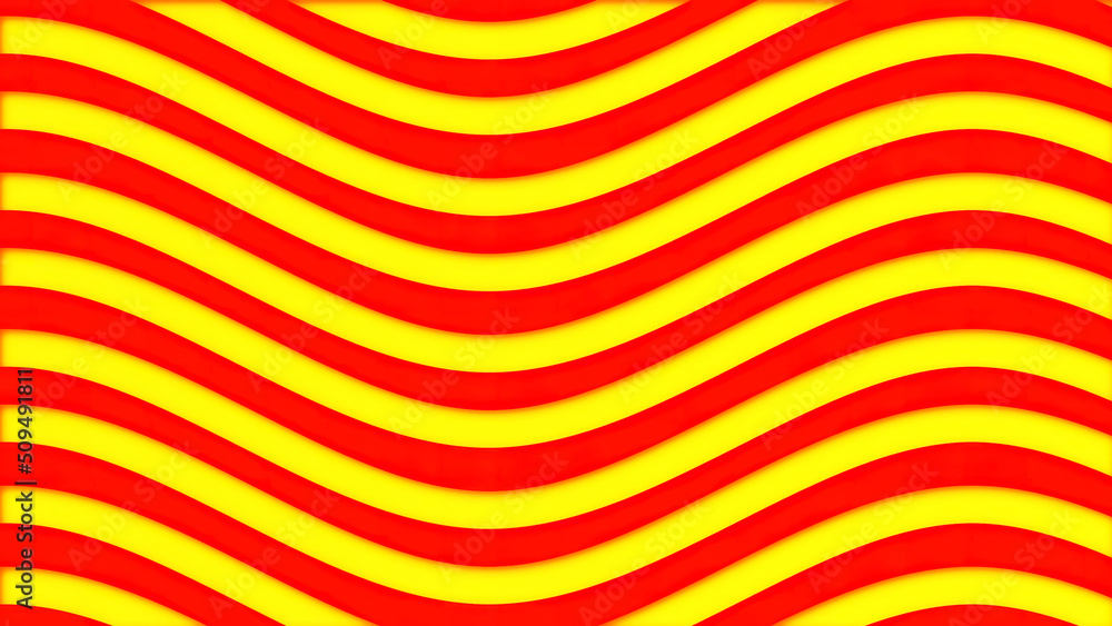 Poster abstract background with bright colored curved lines. animation. colored alternating lines moving in