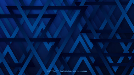Geometric abstract background with blue gradient triangle overlapping layers