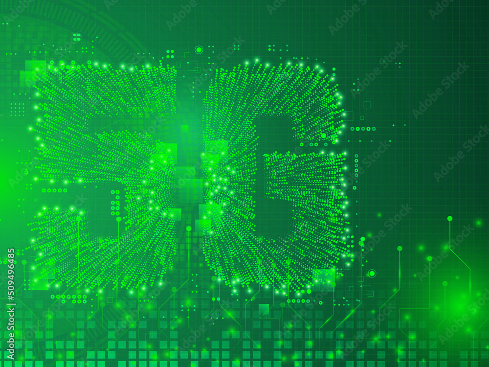 Poster 3d rendering 5g network 5g connection