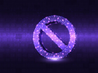 3d illustration stop sign