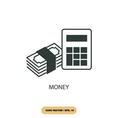 money icons  symbol vector elements for infographic web