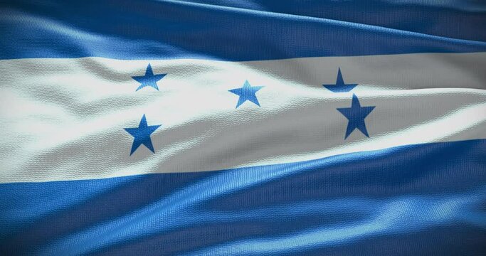 Honduras flag background. National flag of country waving 
