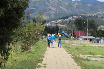 Obraz premium Family, Lago Sochagota, Paipa, Boyacá
