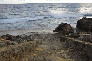 Steps leading down to the beach