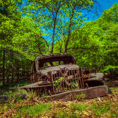 old rusty truck