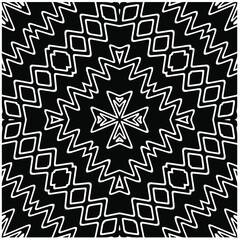
Abstract background with black and white mandala. Unique geometric vector swatch. Perfect for site backdrop, wrapping paper, wallpaper, textile and surface design.