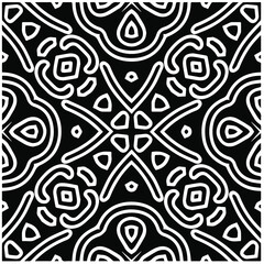
Abstract background with black and white mandala. Unique geometric vector swatch. Perfect for site backdrop, wrapping paper, wallpaper, textile and surface design.