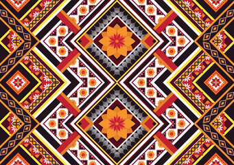 Geometric ethnic pattern for background,fabric,wrapping,clothing,wallpaper,Batik,carpet,embroidery style.
