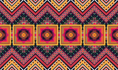 Geometric ethnic pattern for background,fabric,wrapping,clothing,wallpaper,Batik,carpet,embroidery style.