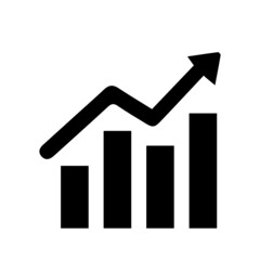 Growth chart finance icon