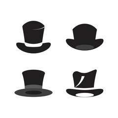 Megician hat logo vector