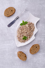 Fish pate with bread