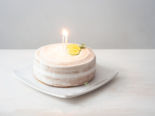 Lemon Layer Cake with Lemon Cream Cheese Buttercream