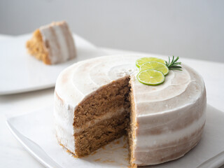 Lemon Layer Cake with Lemon Cream Cheese Buttercream