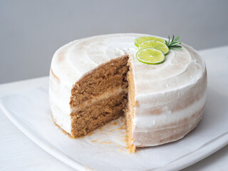 Lemon Layer Cake with Lemon Cream Cheese Buttercream