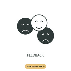 feedback icons  symbol vector elements for infographic web