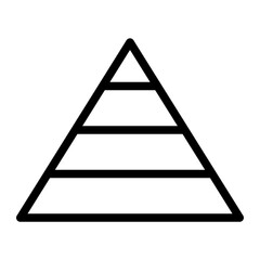 pyramid line icon