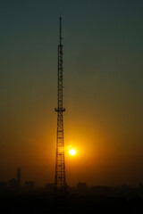 Fototapeta premium Tower at Sunset