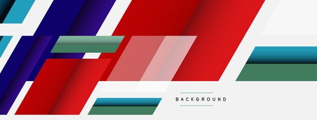 Vector background. Abstract overlapping color lines design with shadow effects. Illustration for wallpaper banner background or landing page