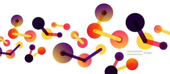 Network concept abstract background. Dots connection. Big data idea. Business template for wallpaper, banner, background or landing