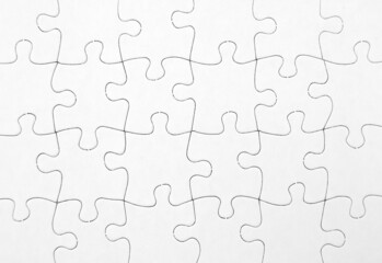 Complete jigsaw puzzle pieces pattern