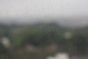 雨の日の窓