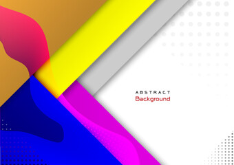 Many shape design concept with colorful gradient background,modern template