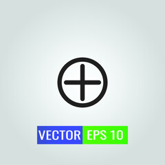 icon illustration of add On White Background - Single high quality outline black style for web design or mobile app.