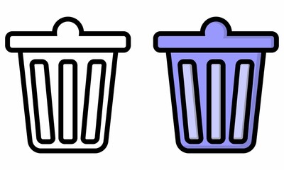 Illustration Vector Graphic of delete icon, trash icon