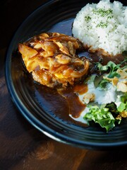 함박스테이크, 음식, 요리, 식사