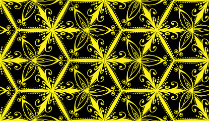 Geometric ethnic pattern seamless flower color. seamless pattern. Design for fabric,curtain,background,carpet,wallpaper,clothing,wrapping,Batik,mandalas,fabric,Vector illustration. pattern style.