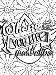 motivational quotes coloring pages design .inspirational words coloring book pages design.