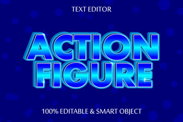 Action text effect 3 dimension emboss modern style