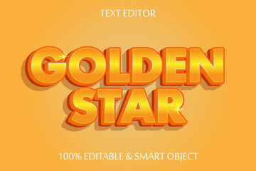 golden star effect 3 dimension emboss luxury style