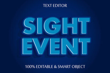 sight day effect 3 dimension emboss cartoon style