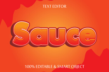 sauce 3 dimensions emboss simple style