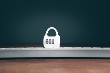 Internet and computer security concept.