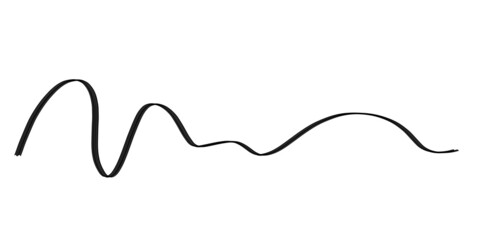 black curved line on white background