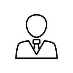 Businessman people icon vector graphic illustration