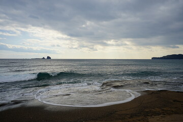 beach and island and cloud