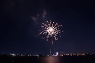 名港水上芸術花火の打上花火