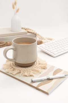 Feminine Styled Workspace
