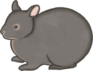 アマミノクロウサギのイラスト