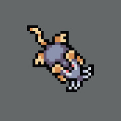 Fototapeta premium pixel, art, 8bit, mouse, 16bit, 90s, abstract, animal, Editable vector mouse pixel art illustration for game development, game asset, web asset, graphic design, and printed purpose.