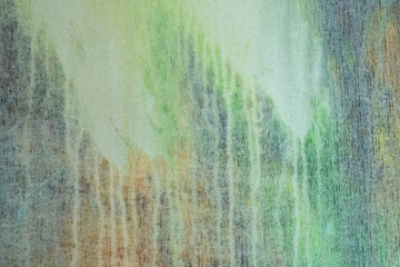 Abstract art background dark green and beige colors. Watercolor painting on canvas with soft olive gradient.